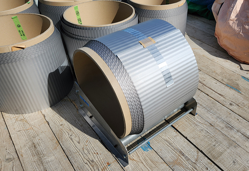 深谷製作所から届くコイル。現場を実測してから発注（オーダー）する