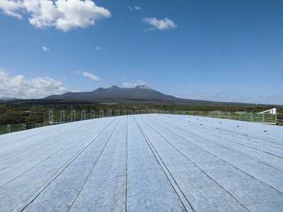 ゴムアスルーフィング敷き終わり